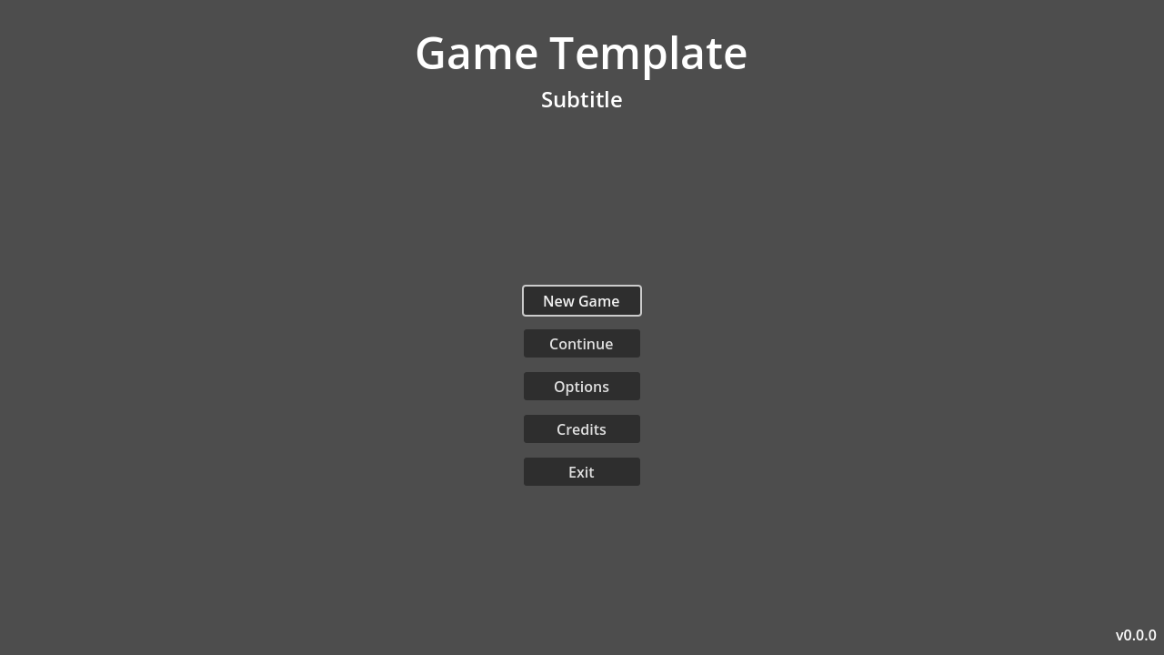 Main Menu